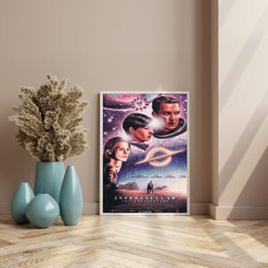 Interstellar Wall Art - Sci-Fi Space Digital Print - Cosmic Movie Poster - Christopher Nolan Film Decor, Gift for Movie Lovers, Interstellar
