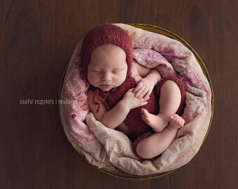 Newborn Romper Knit Mohair Romper Alpaca Romper Newborn Photo Prop