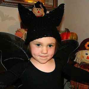 Halloween Bat Hat Photography Prop Daily Use 12 months to 3 years image 4