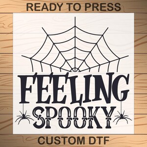 Spooky Spiderweb DTF Transfer: Halloween Ready To Press Design