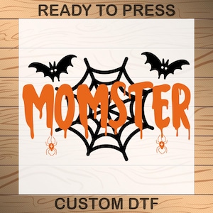 Momster Dadcula Halloween DTF Transfer: Couples Heat Press Design