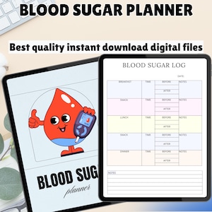 Bearbeitbare Blutzucker Log Vorlage | Diabetes Tracker Printable | Sofortdownload | Canva Täglicher Glukose Monitor | Digitales Gesundheitstagebuch