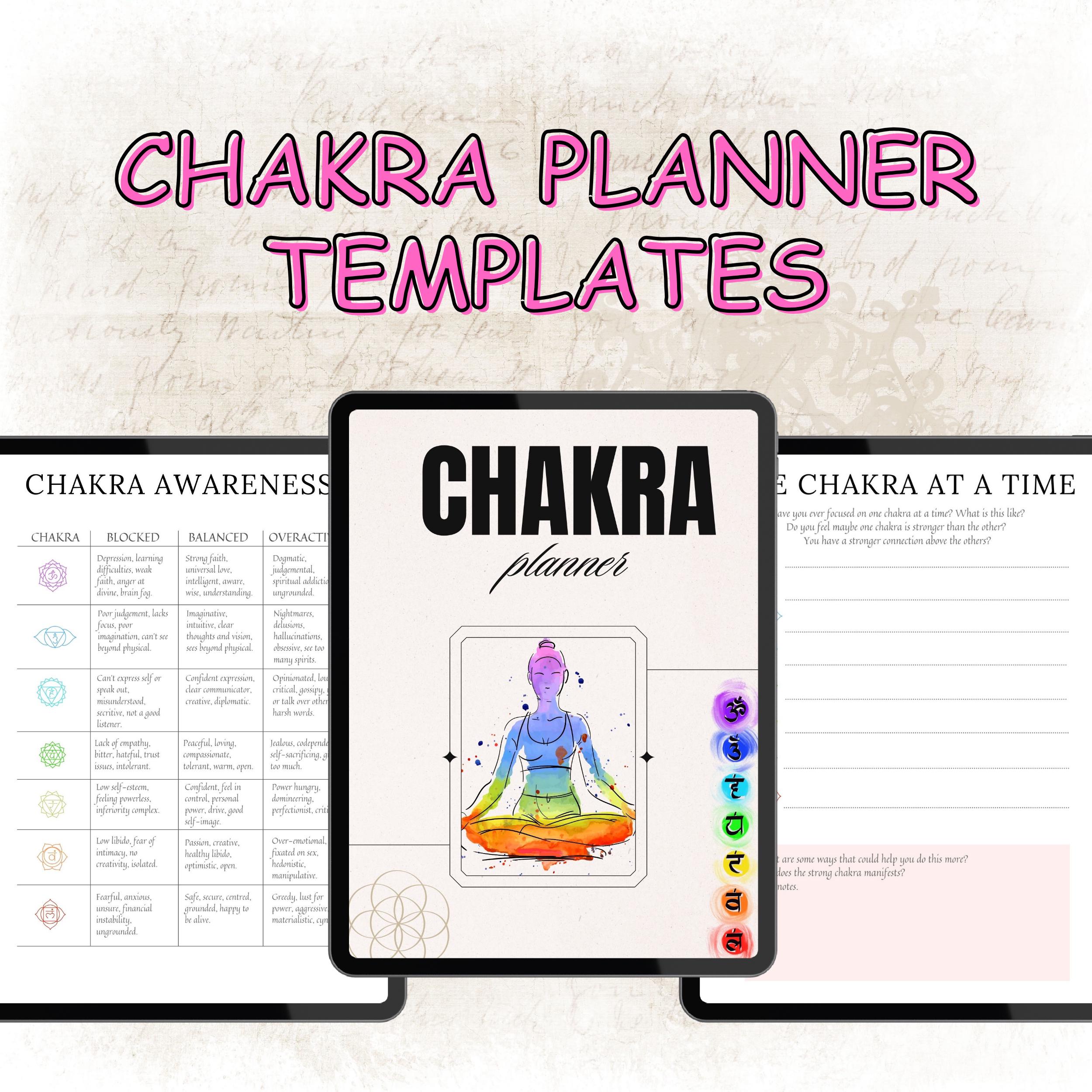 Chakra Journal Printable | Chakra Planner PDF | 7 Chakra Workbook ...