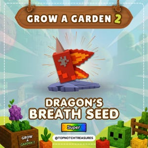 Dragon's Breath Seed - Grow a Garden 2 | Superfrö | 1 styck | Alltid i lager (Läs beskrivningen)