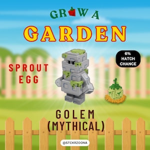 Grow a Garden - Golem (Mythical Pet) | Mythical Egg Mythical Pet | 1 Piece | Always in Stock | Digital [Read Description]