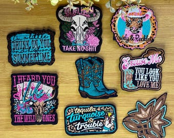 Western Collection Iron On Patches