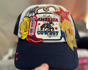 Make America Cowboy Again-trucker hat