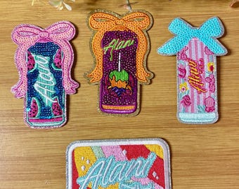 Colorful Energy Drink Embroidered Iron-On Patch