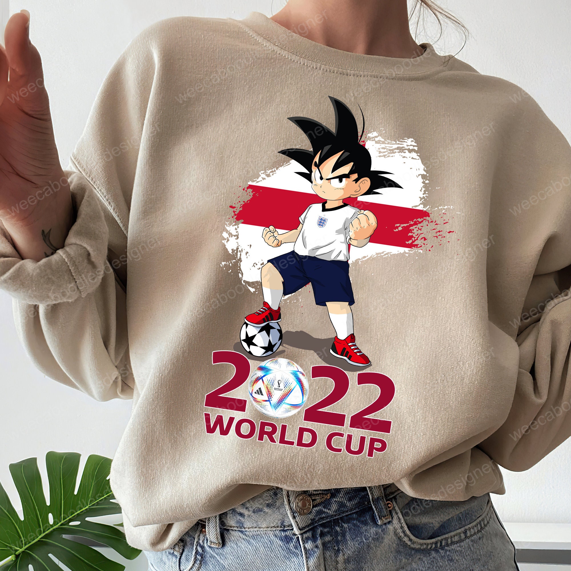 Discover England Football Team Crewneck, World Cup 2022 Sweatshirt, Son Goku Football T-shirt