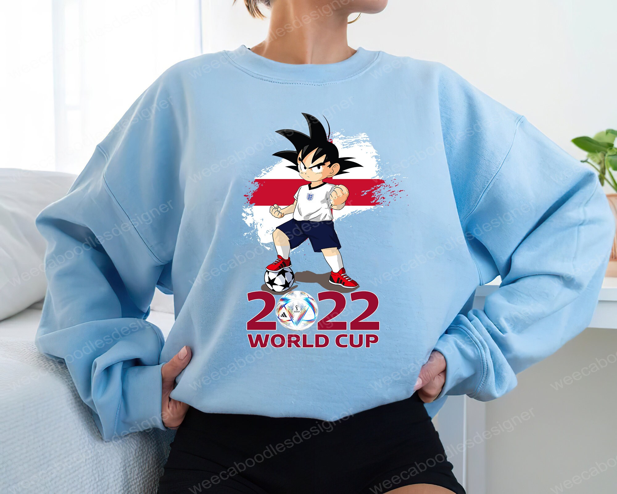 Discover England Football Team Crewneck, World Cup 2022 Sweatshirt, Son Goku Football T-shirt