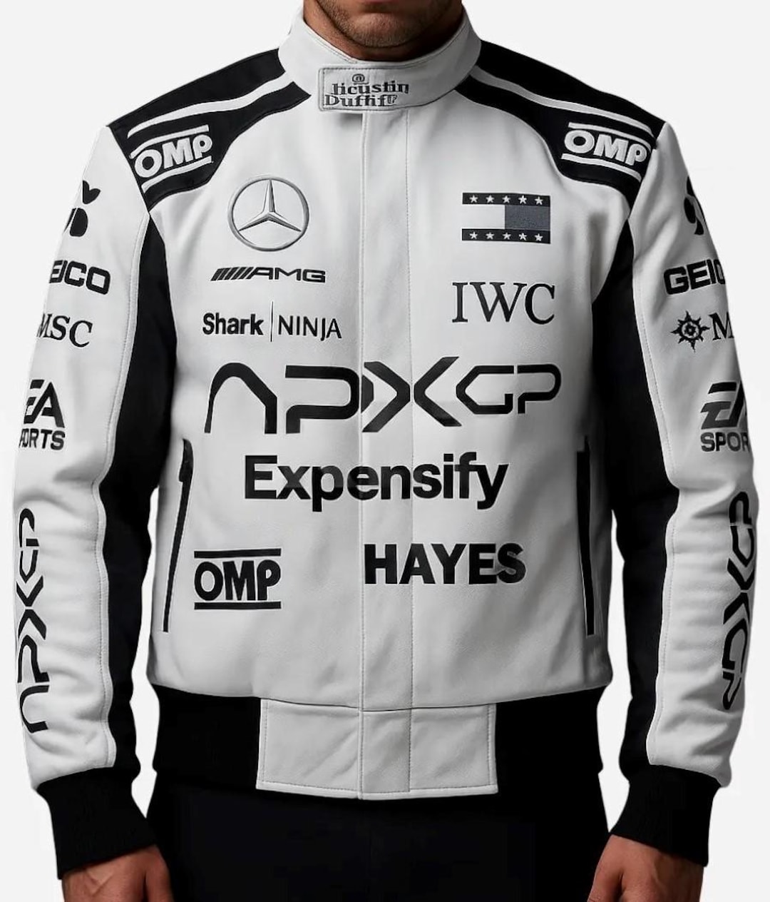 Brad Pitt F1 APXGP White Racing Jacket | F1 Inspired Expensify