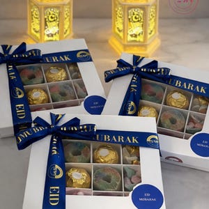 Confezione regalo di dolci per l'Eid: dolcetti certificati Halal, Eid Mubarak