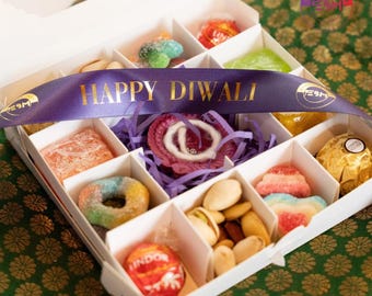 Diwali Gift Box: Sweets, Chocolates, Snacks & Diya