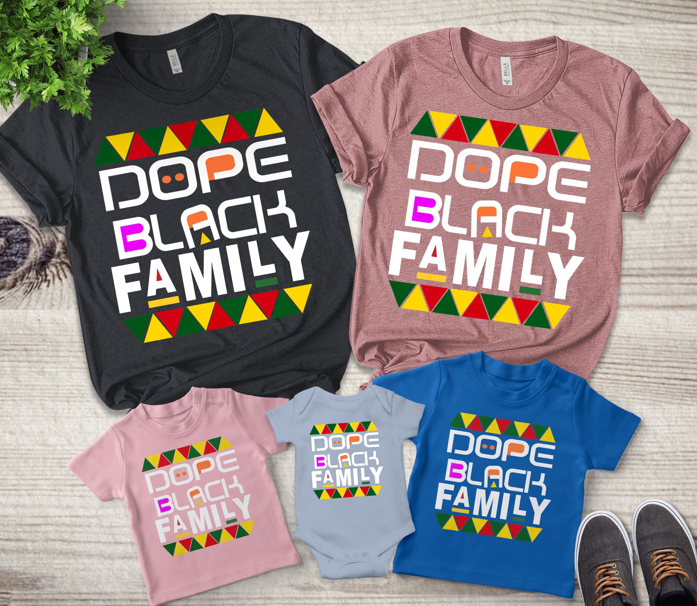 Matching Family Shirts Black Family 