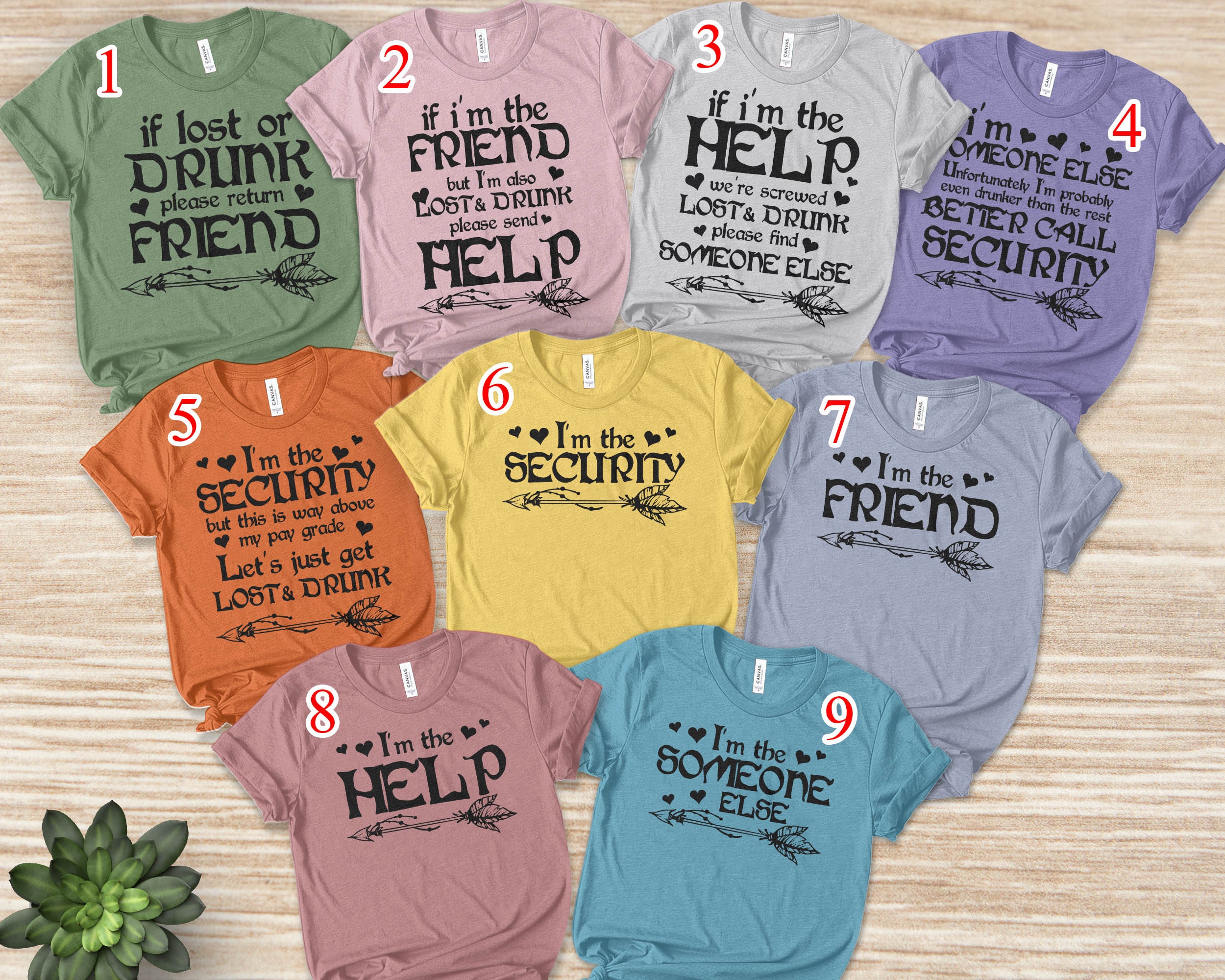 Funny Friend Group Shirts If Lost or 