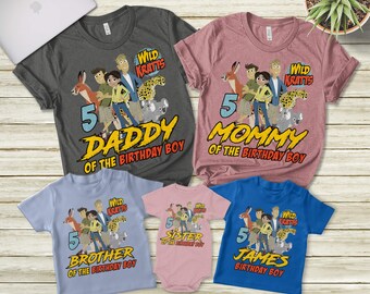Wild Kratts Birthday Shirts 