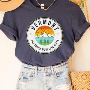 Vermont Tee, Vermont Shirt, Vermont Home Tee, Home State T-shirt, Vermont Map Silhouette Tee, Vermont State Shirt, Vermont