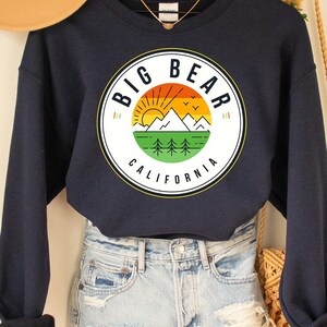 Big Bear Sweatshirt, Big Bear,Big Bear California, California tshirt, Mountain Sunset Big Bear tshirt, California Shirt