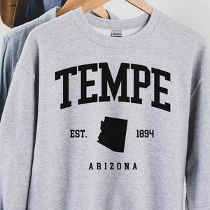 Tempe Arizona Sweatshirt, Arizona city, Arizona home, Arizona state, Arizona T-shirt, Cactus Shirt, State Pride Tee, Home Outline Shirt
