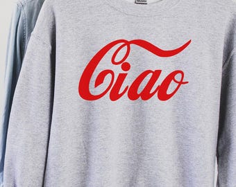 Ciao-sweater, shirt Italië, T-shirt Italië vakantie, shirt liefde Italië, shirt Italië familie-uitstapje, Italiaans shirt, geschenken Italië, Italië