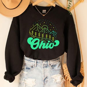 Ohio Sweatshirt Ohio State Shirt, Ohio State Map Shirt, Best State Ohio Tee, Ohio Travel Tee, Ohio State Home Shirt, State Pride Shirt,