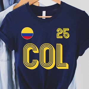 Colombia Tee, Colombia jersey, Colombia football,Colombia basketball, Basketball world cup, Personalized number, Colombia