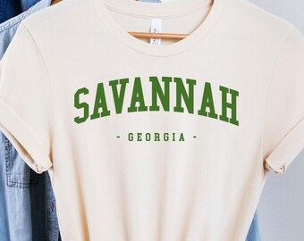 Savannah Georgia T-shirt, Savannah-skjorta, Georgia-skjorta, Savannah GA-skjorta, Savannah Georgia-gåva, Savannah Skyline