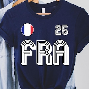 Frankreich T-Shirt, Frankreich Trikot, Frankreich Fußball, Frankreich Basketball, Basketball-WM, personalisierte Nummer, Frankreich Geschenk, WM-Shirt