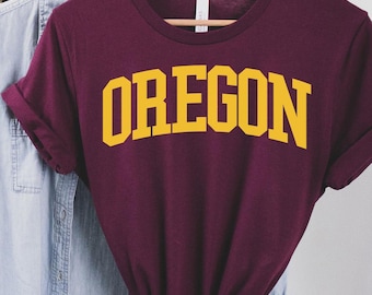 Camiseta de Oregón, Camiseta de Oregón, Regalos de Oregón, Estado de Oregón, Estampado de Oregón, Arte de Oregón, Camiseta para el día del partido, Camiseta para viaje por carretera, Viaje de chicas