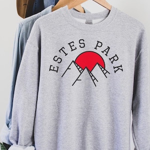 Estes Park Sweatshirt, Estes Park, Colorado Shirt, Colorado Mountain Sunset Estes Park T-Shirt , Colorado winter vacation, Estes Park shirt