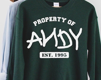 Sweat Andy, chemise Andy, chemise Toy Story Andy, chemise Toy Story pour homme ou femme, chemise Toy Story World, chemise Andy Toy Story