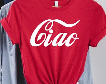 Ciao-shirt, shirt Italië, T-shirt Italië vakantie, shirt liefde Italië, shirt Italië familie-uitstapje, shirt Italiaans, cadeaus Italië, Italië