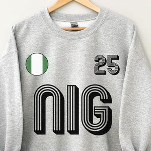 Nigeria Sweatshirt, Nigeria Jersey, Nigeria Geschenke, Nigeria Shirt, Nigeria Fans Geschenk, Nigeria Spiel, Nigeria WM, WM Trikot