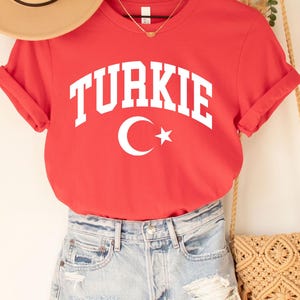 Turkie Tee, Turkey Flag Shirts, Turkey Shirts, Turkish flag designs, Turkey country designs, Vacation Shirt, European countries