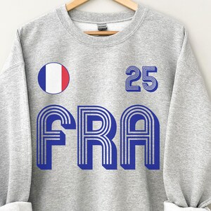 Frankreich Sweatshirt, Frankreich Trikot, Frankreich Fußball, Frankreich Basketball, Basketball-WM, personalisierte Nummer, Frankreich Geschenk, WM-Shirt