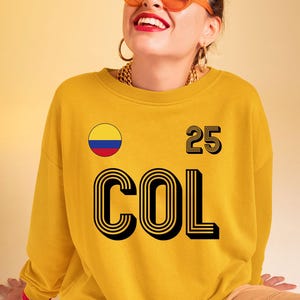Colombia Sweatshirt, Colombia jersey, Colombia football,Colombia basketball, Basketball world cup, Personalized number, Colombia