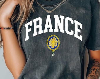 France comfort colors tee, France Shirt, France Travel, France Tee, France Flag, France Tshirt, French Shirt, Paris Gift, France Travel