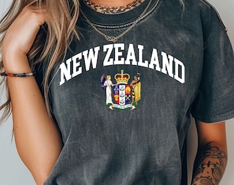 New Zealand comfort colors tee, New Zealand, Zealander Shirt Gift, Made in New Zealand, Born in New Zealand, New Zealand