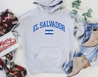 Bluza z kapturem Salwador, koszula Salwador, koszula Salvadorena, Salwador, piłka nożna Salwador, koszula Chingona, koszula Mexicana, Salvadorena
