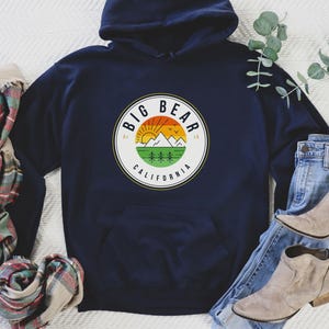 Big Bear Hoodie, Big Bear,Big Bear California, California tshirt, Mountain Sunset Big Bear tshirt, California Shirt
