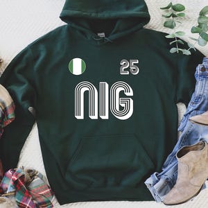 Nigeria Hoodie, Nigeria Jersey, Nigeria Geschenke, Nigeria Shirt, Nigeria Fans Geschenk, Nigeria Spiel, Nigeria WM, WM Trikot