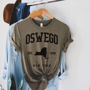 Oswego New York Tee, Oswego city, Oswego home, Oswego gifts, Oswego trip, New York State