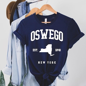 Oswego New York Tee, Oswego city, Oswego home, Oswego gifts, Oswego trip, New York State