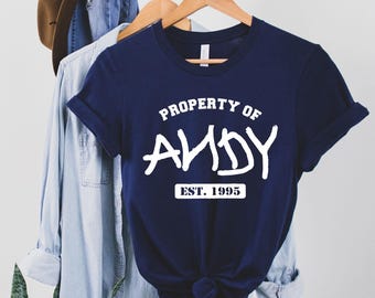 Camiseta de Andy, camiseta de Andy, camiseta de Andy de Toy Story, camiseta de Toy Story para hombre o mujer, camiseta de Toy Story World, camiseta de Andy de Toy Story