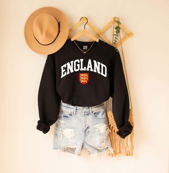 Felpa dell'Inghilterra, maglietta dell'Inghilterra, maglietta del