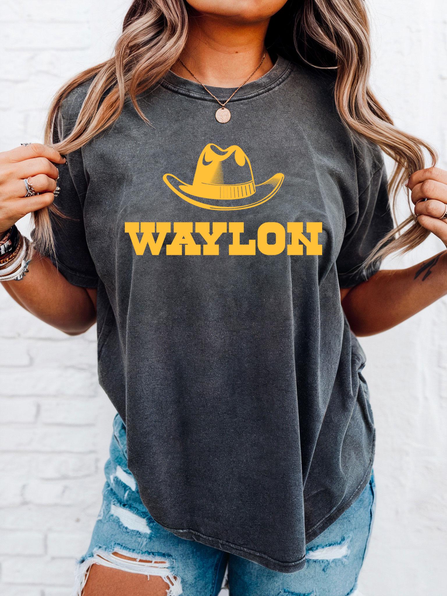 Retro Vintage Style Classic American Music Country Outlaw Style Waylon Jennings Waylon Jennings – Nashville Wimmin ?? Waylon Jennings, a  main image 3