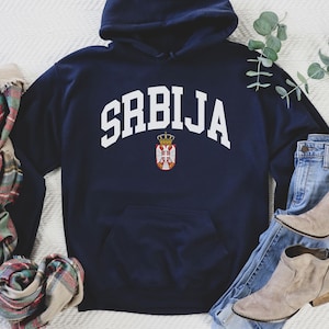 Srbija Hoodie, Serbia T Shirt, Serbia National Football Team Logo Shirt, Serbia 2022 Tee, Serbians Soccer Jersey Shirt