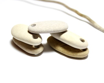 Stones with Holes Organic Charms Top Drilled Beach Stone Jewelry Wholesale Stones Sticks River Rock Pendants Beach Stone Earrings