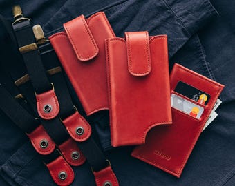 Underarm Phone Holder Festival Bag Leather Phone Holster Bag Shoulder Harness Phone Case
