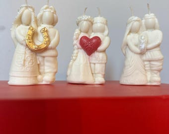 Handgefertigte Familien Talisman Blessing Candle - Natürlicher Bienenwachs Anhänger für Glück und Harmonie